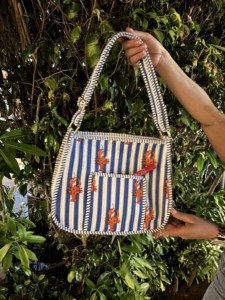 Sac à bandoulière en coton imprimé à la main style bohème pour femme, sac fourre-tout matelassé léger avec fermeture éclair pour usage quotidien - Product Image 4