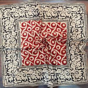 Pañuelo Cuadrado Étnico de Algodón Hecho a Mano, Estampado Floral, Juego de Pañuelo para el Cuello, Ideal para el Verano, Regalo de San Valentín - Product Image 2