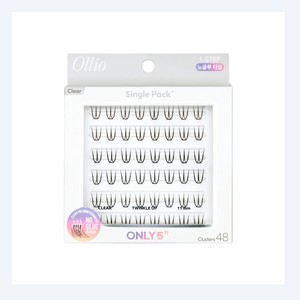 eye lash extensions Ollio Olio No-<b>Glue</b> <b>Individual</b> <b>Eyelash</b> Single Pack PLUS Clear Short 2 Types Choose 1 - Product Image 3