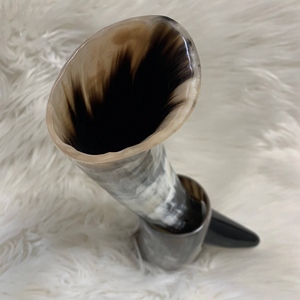 100% High Quality Top Trending European-Style Carved Buffalo Ox <b>Horn</b> Agate Polished Natural Crafts Handmade <b>Viking</b> Wine <b>Horn</b> - Product Image 4