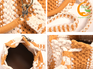 Sacs faits à la main en macramé pour femmes avec chaînes décoration nouveau Design pompe en macramé plage tissage Vietnam mode en gros - Product Image 2
