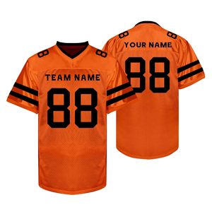 Jersey de Fútbol Americano Directo de Fábrica, Malla de Poliéster, Diseño Dazzle DTF, Logotipo Personalizado ODM, Cuello en V, Uniforme Transpirable y Duradero - Product Image 5