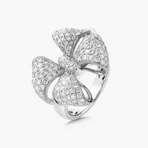 Anillo de cóctel personalizado con diamante cultivado en laboratorio, oro macizo de 14K y 18K, anillo llamativo con pavé, venta al por mayor, precio de fábrica B2B, fabricación - Product Image 3