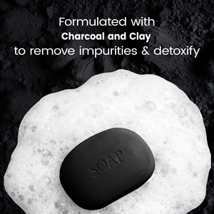 สบู่บำรุงผิวหน้าและผิวกายสำหรับผู้ชาย สูตรถ่านและดินเหนียว 4 ออนซ์ 4 ก้อน ขายดี รับผลิตแบบ OEM/ODM เพื่อผิวสุขภาพดีขึ้น เรียบเนียนขึ้น รับผลิตแบรนด์ส่วนตัว - Product Image 4