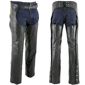 Pantalones de Cuero Negros Advanced Dual Comfort - Product Image 1