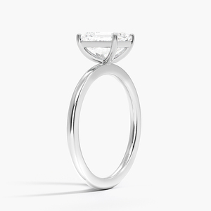 BOJ <b>Ring</b> 087 <b>Emerald</b> Cut 925 <b>Silver</b> Halo Prong Stone Solitaire Diamond <b>Ring</b> 2ct D Color VVS1 Moissanite GRA Certified Low Price - Product Image 2