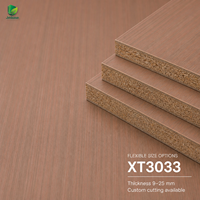 Panneau de particules MFC Jinbase XT3033 Rose Sand Teak 18mm E0 1220x2440mm fini première qualité pour armoires de cuisine