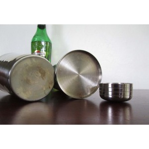 Durable Barware <b>Accessories</b> Silver Glossy Metal Cocktail Shaker for Hotel and Bar Wine & <b>Drinkware</b> Beverage Serving Supplies - Product Image 4