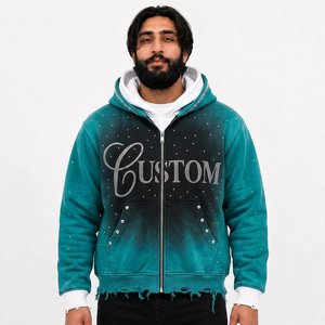 Fournisseur de sweats à capuche personnalisés pour hommes, vêtements en coton lavé, streetwear surdimensionné, marque pour les marques de mode américaines - Product Image 3