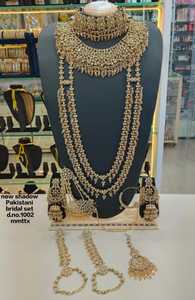 Elegant High Quality Brass Bridal Engagement Wedding Anniversary Party Ethnic Fashion <b>Set</b> Rhodium Plated Zircon Shadow Choker - Product Image 2