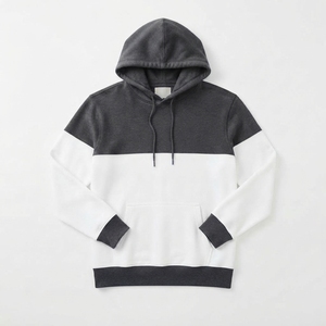 Sudadera con Capucha de Forro Polar para Hombre, Diseño de Bloques de Color Personalizados, 320 GSM, Dos Tonos, Estilo Urbano - Product Image 4