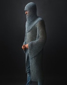 Conjunto de Armadura Medieval de Cota de Malla Completa - Camisa y Coif de Acero Suave - Disfraz de Cosplay Fatima - Product Image 4