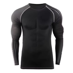 Training Workout Mixed Sizes USA Club Fitted Uniforms Long Sleeve Custom Print Compression Shirts Low MOQs MMA Gear Rash Guard - Product Image 2