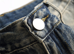 Jean droit pour homme, pantalon en denim classique, coupe décontractée, vêtement décontracté, pantalon en mélange de coton durable, style confortable pour tous les jours - Product Image 4