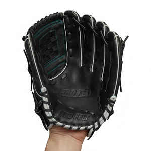 Guante de Béisbol de Cuero Personalizado con Logotipo en Relieve, Nuevo, para Adultos y Jóvenes, Suave, Duradero, de Color Liso, Personalizado - Product Image 3