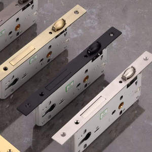 heavy duty <b>roller</b> latch mortise lock body stainless steel mechanism adjustable backset size for wooden and <b>metal</b> doors - Product Image 3