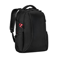 Sac à dos pour ordinateur portable, pour l'école et le travail, imperméable, avec port USB, doublure en polyester, logo et poches personnalisables