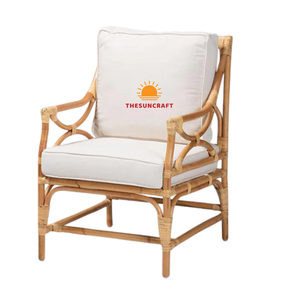 Sillas de Comedor de Madera para Hogar, Oficina, Parque, Eventos y Bodas, Diseño Moderno Apilable de Ratán Europeo Natural - Product Image 1