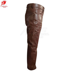 Premium <b>Men</b> <b>Leather</b> <b>Pants</b> Soft And Durable Material Stylish Look Comfortable Fit For <b>Men</b> Daily Wears - Product Image 4