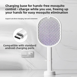 Lampe anti-moustiques électrique, design feuille, portable, rechargeable, contrôle des insectes d'intérieur, plastique blanc, électronique, 480 heures - Product Image 2