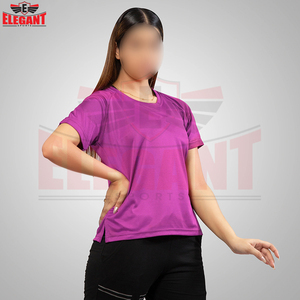 Camiseta de Mujer para Exteriores, Personalizada, de Color Contrastante, Cómoda, de Tela Suave, Corte Regular, Estampada, de Algodón - Product Image 5