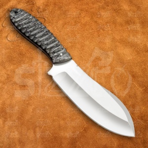 มีดสกินเนอร์ SIZZCO ผลิตด้วยมือสำหรับล่าสัตว์และตั้งแคมป์ เหล็ก D2 ใบมีดแบบ Fixed Blade อเนกประสงค์ OEM EDC ด้ามไม้ลามิเนต ความแข็ง 58-60HRC - Product Image 2