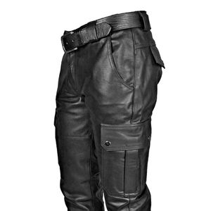 Custom Made High Quality Lightweight Eco-Friendly Casual Canvas Leather Men's <b>Pants</b> Waterproof Breathable Anti-Pilling - Product Image 2