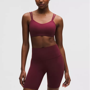 Conjunto de 2 Piezas de Ropa de Yoga para Mujer de Alta Calidad, Shorts Reversibles, Ecológicos, Transpirables, de Spandex/Nailon con Estampado Animal/Camuflaje - Product Image 1