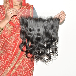 Extensions de cheveux humains vierges 100% naturels, alignés aux cuticules, sans colle, avec dentelle HD 13*6, ondulés, densité 180%, vente en gros - Product Image 6