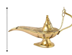 Aladin Brass <b>Lamp</b> Genie <b>Lamp</b> Chirag Novelty Item Coustmized Moroccan <b>Table</b> <b>Lamp</b> Brass Light Best Selling Product of 2022 - Product Image 2