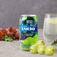 238ml en conserve coréen raisin pêche Orange fraise saveur fruitée pulpe jus boisson boissons exotiques boissons gazeuses Bebida De Uva coreana