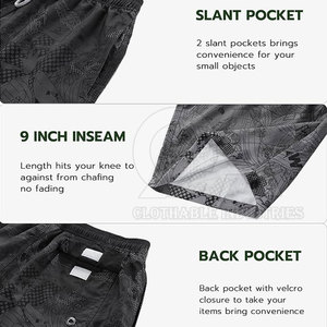 High Quality <b>Men</b> Swim <b>Trunks</b> Stretch Fabric Quick Dry Swim Shorts <b>for</b> Beach Trendy <b>Men</b> Swim Shorts Tropical Print - Product Image 3