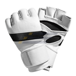 Meilleur prix pour les gants de MMA à demi-doigts pour hommes, service OEM, fabriqués au Pakistan, en cuir PU, pour l'entraînement au punching pour adultes - Product Image 5