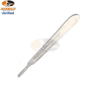 Cuchillo Quirúrgico Profesional con Mango Número 4 y 20 Hojas Estériles Reutilizables, Instrumento de Corte de Precisión para Uso Médico y Dental - Product Image 3