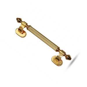 Poignée de porte d'entrée Pollux en laiton massif plaqué or, durable |   Poignée de tirage architecturale pour usage hôtelier, intérieur moderne - Product Image 2