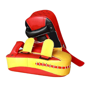 Almohadillas Tailandesas Profesionales de Cuero Ecológico Transpirable de 8oz, 12oz, 16oz con Estampado Personalizado para Entrenamiento de Foco y Golpeo, Cierre para Karate y Muay Thai al Aire Libre - Product Image 3