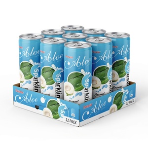 Boisson gazeuse Datafa Aloe Sparkling Juice au goût de noix de coco, canette de 320 ml, boisson gazeuse certifiée HALAL FSSC ISO HACCP - Product Image 5