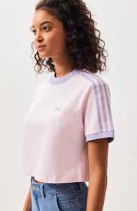 T-shirt court unisexe décontracté en coton 100% avec logo, tricoté, couleur lilas, blocs de couleurs, col rond, manches courtes, style sportif - Product Image 5
