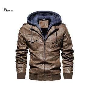Chaqueta de Cuero Personalizada para Hombre, Estilo Motero, Calidad Premium, Ropa de Invierno, Proveedor Mayorista, Calidad de Exportación - Product Image 4