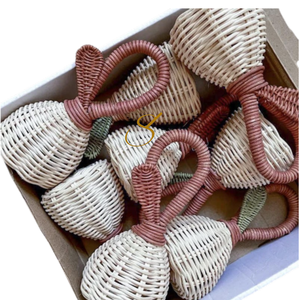 Juguetes en Oferta para Niños, Sonajero de Ratán para Bebés, Sonajero de Ratán Hecho a Mano, Decoración, Proveedor de Vietnam - Product Image 4