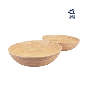 Ensemble de bols de service en bambou Blue Lotus Vietnam 2026, faits à la main, vaisselle durable, vente en gros, export - Product Image 1