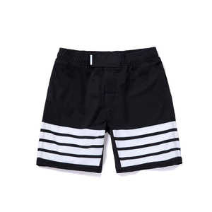 Shorts d'arts martiaux rayés noirs pour garçons, séchage rapide, coupe classique, vêtements pour enfants - Product Image 1
