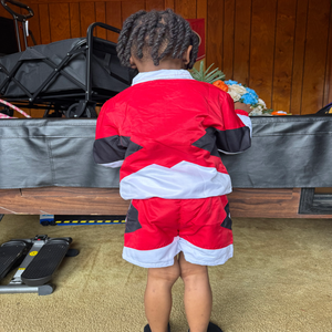 Customs Logo Breathable Tracksuit Outgoing Plain Dyed Heavyweight Hoodies Double Layer Nylon Drop Shoulder Mens Short Sets - Product Image 6