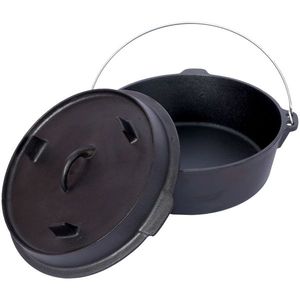 Pentola Olandese in Ghisa Smaltata da 5L con Coperchio per Campeggio, Cucina e Barbecue - Product Image 4