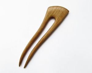 Wooden U Shape Hair Fork Handmade Natural Wood Hair <b>Pin</b> For Women <b>Bun</b> Stick Hair Accessories - Product Image 3