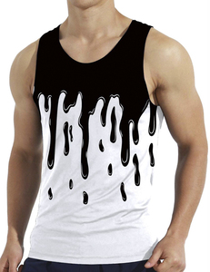 เสื้อกล้ามซับลิเมชั่นแบบกำหนดเองสำหรับผู้ชาย เสื้อผ้ากีฬาระดับไฮเอนด์ ระบายเหงื่อได้ดี ยืดหยุ่น กระชับรูปร่าง เหมาะสำหรับออกกำลังกายและเพาะกาย - Product Image 1