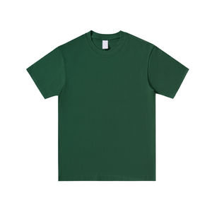 Camiseta de Algodón Puro de 200g para Hombre, Talla Grande, Corte Ajustado, Color Sólido, con Logotipo Bordado Personalizado OEM, Precio de Fábrica China Bangladesh - Product Image 4