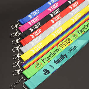 Lanière personnalisée en polyester avec boucle, impression de logo sur mesure pour événements et badges professionnels - Product Image 5