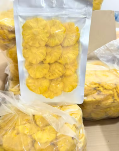 Collation saine et végétalienne, tranches d'ananas séchées de qualité supérieure, fruits secs naturels - Product Image 6