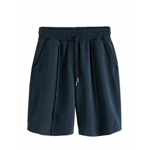 Shorts en coton à taille haute avec cordon de serrage pour femmes, couleur unie, confortables, décontractés, sportifs, à la mode, pour un usage quotidien - Product Image 3